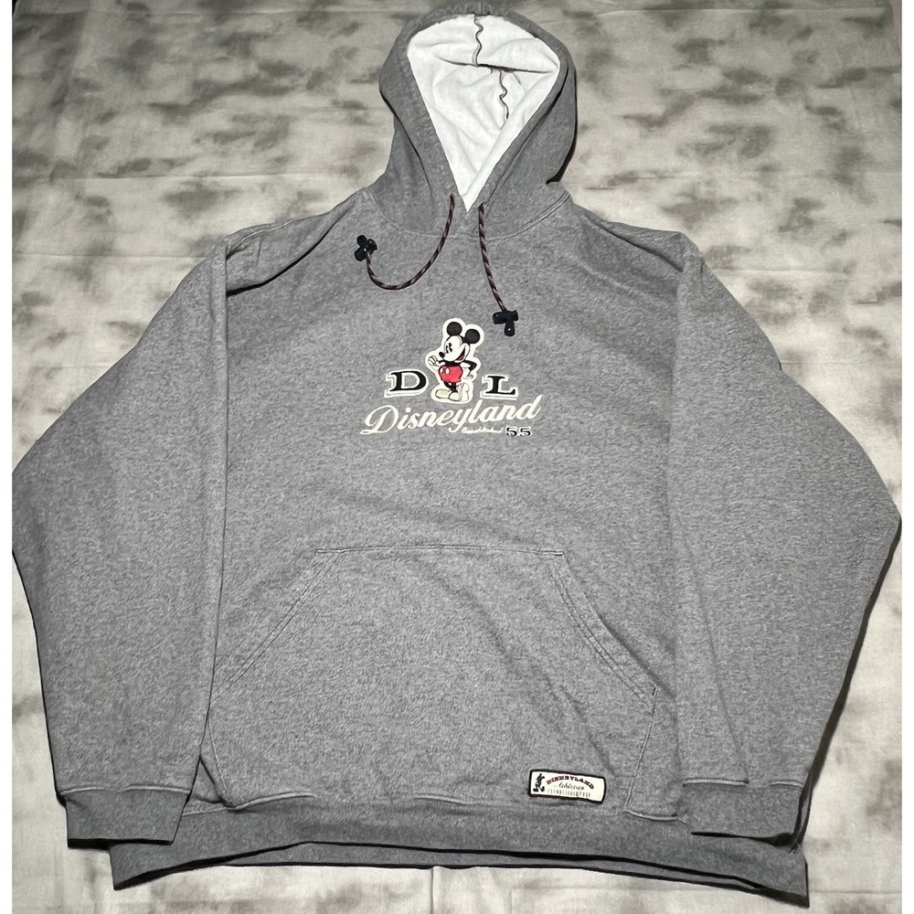 Disneyland Resort Hoodie Size XXL Mickey Mouse Grey Sweatshirt